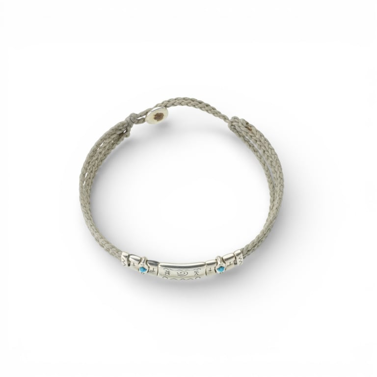 Ancient Script cord bracelet